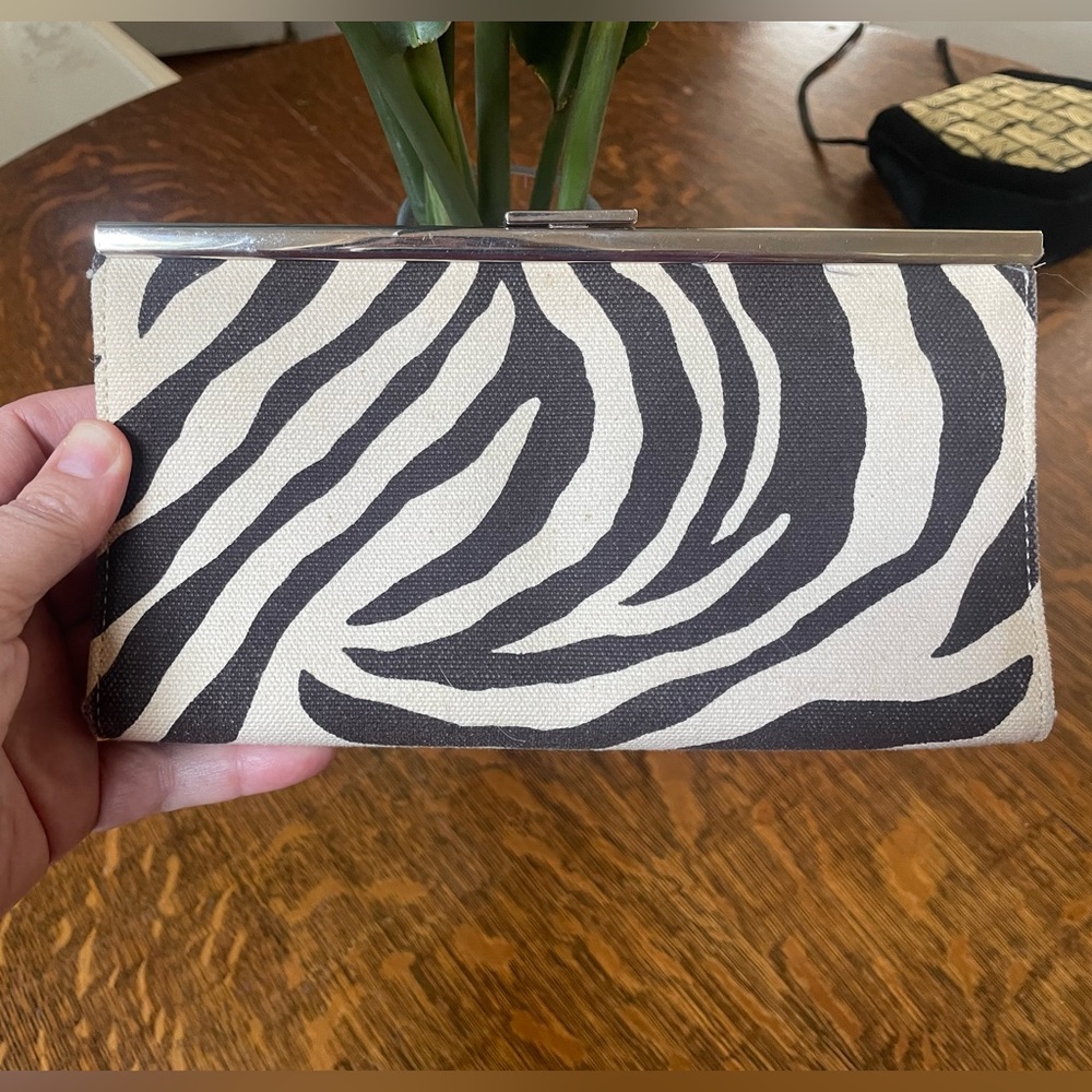 Banana Republic zebra print Clutch / Wallet
